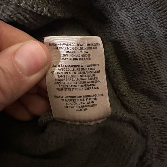 Anthropologie Saturday and Sunday green blend cowl neck small - Picture 7 of 8